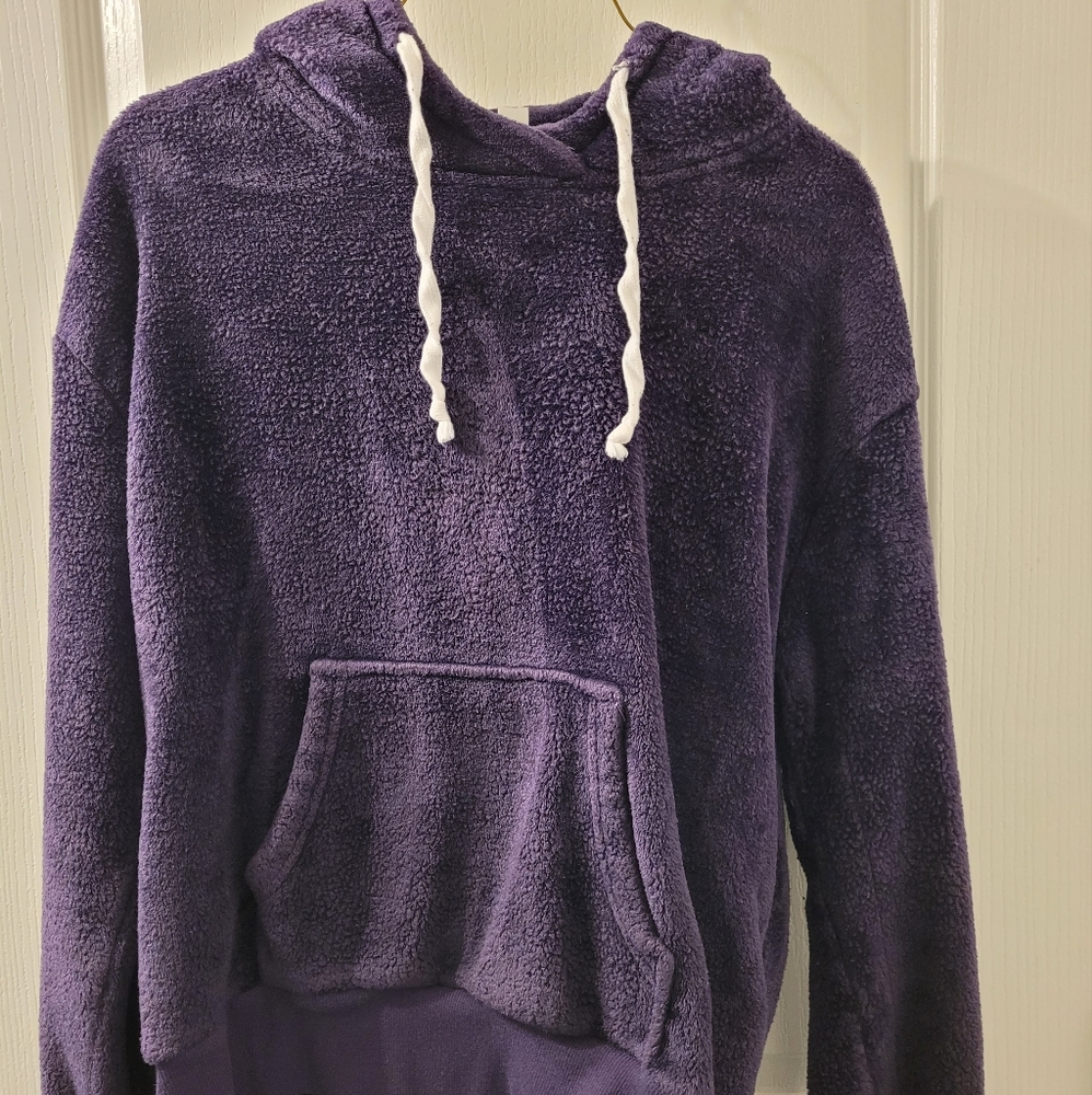 Purple Fleece Hoodie. Sooo Soft!! Size M